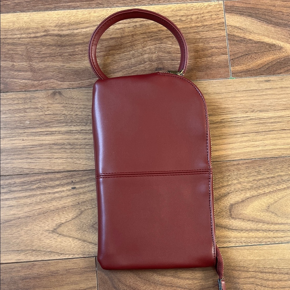 Simply Noelle Maroon Wristlet Clutch Bag Wallet